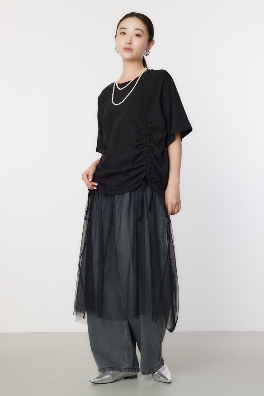 RODEO CROWNS「チュールドッキングワンピース」|ワンピース|BLK