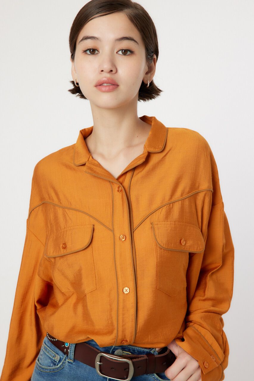 RODEO CROWNS「パイピングウエスタンシャツ」|シャツ・ブラウス|