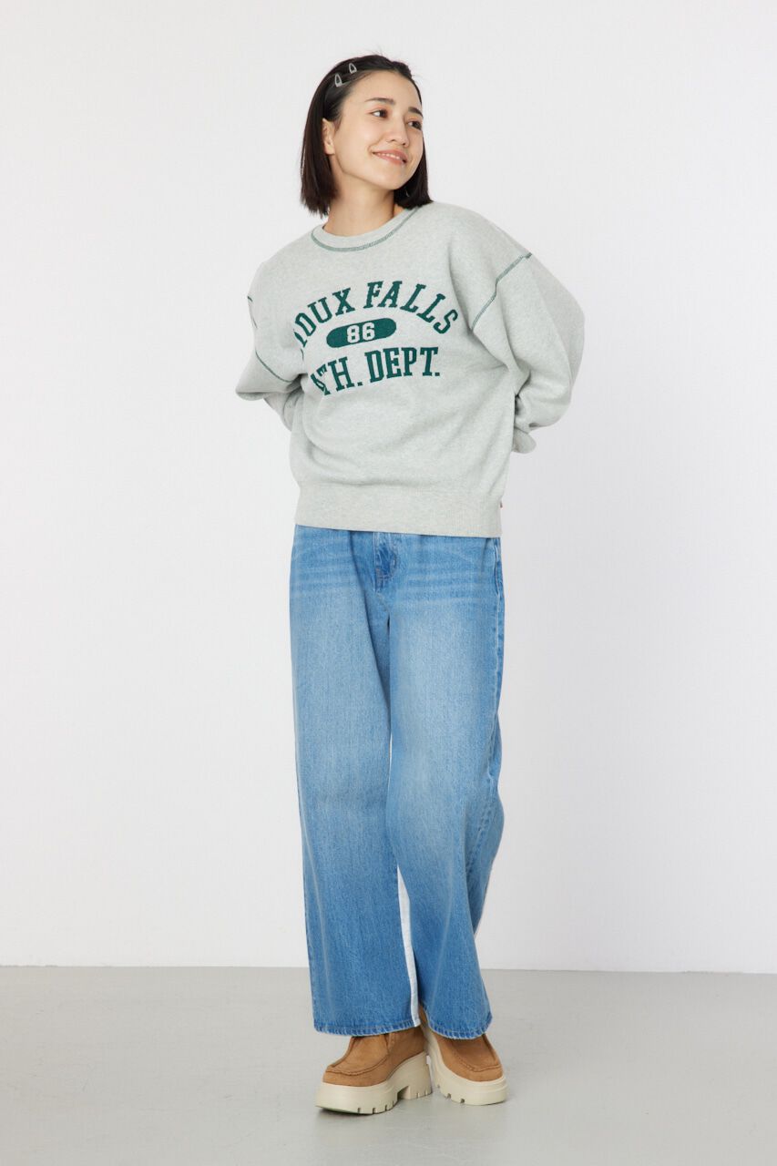 RODEO CROWNS「配色ステッチカレッジニットトップス」|ニット・セーター|