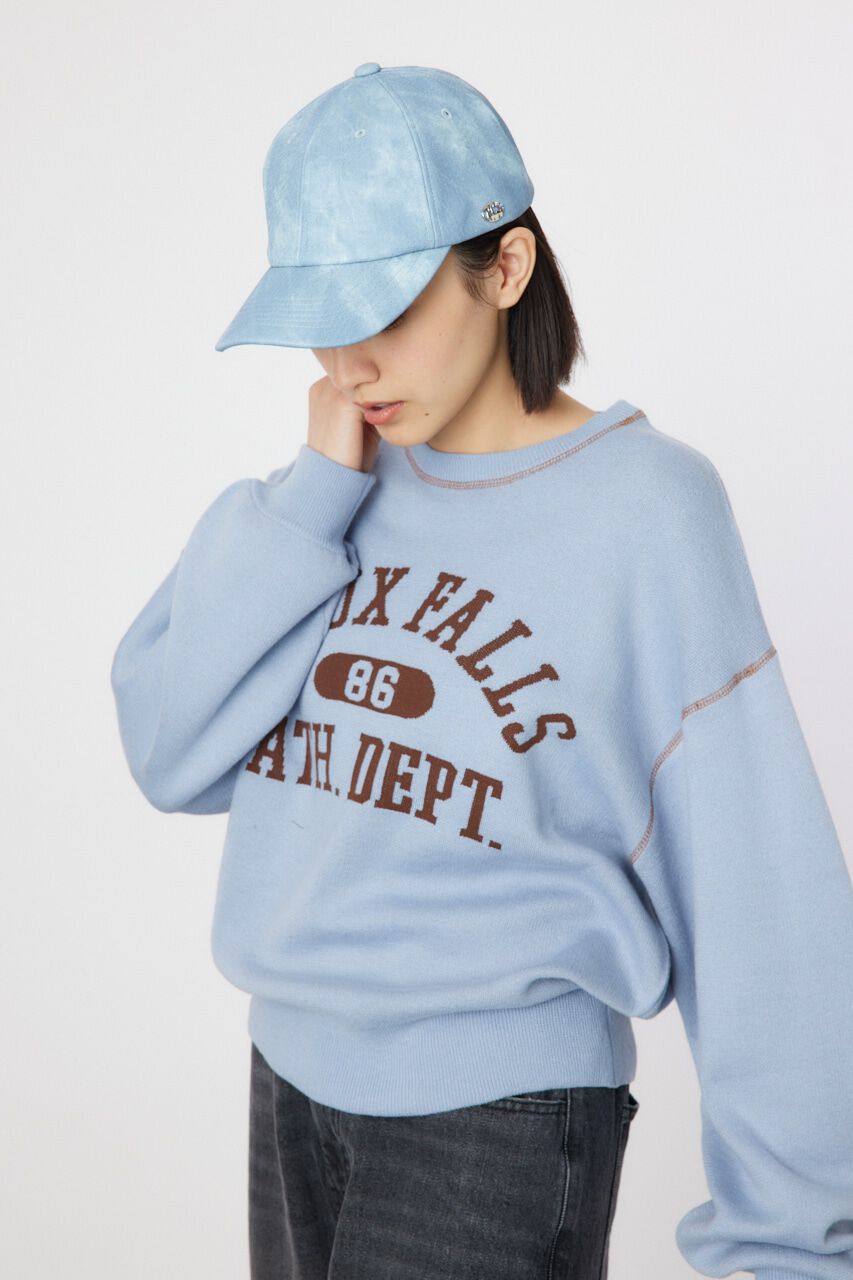 RODEO CROWNS「配色ステッチカレッジニットトップス」|ニット・セーター|