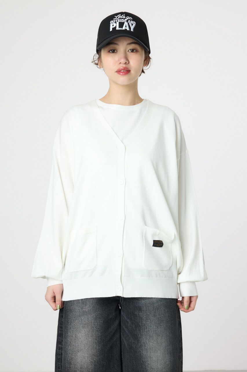 RODEO CROWNS「スクリプト LOGO ニットカーディガン」|カーディガン|