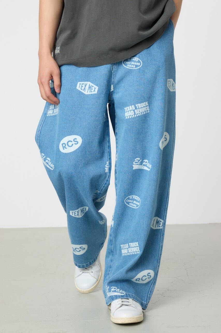 RODEO CROWNS「スタンプデニムパンツ」|デニム|