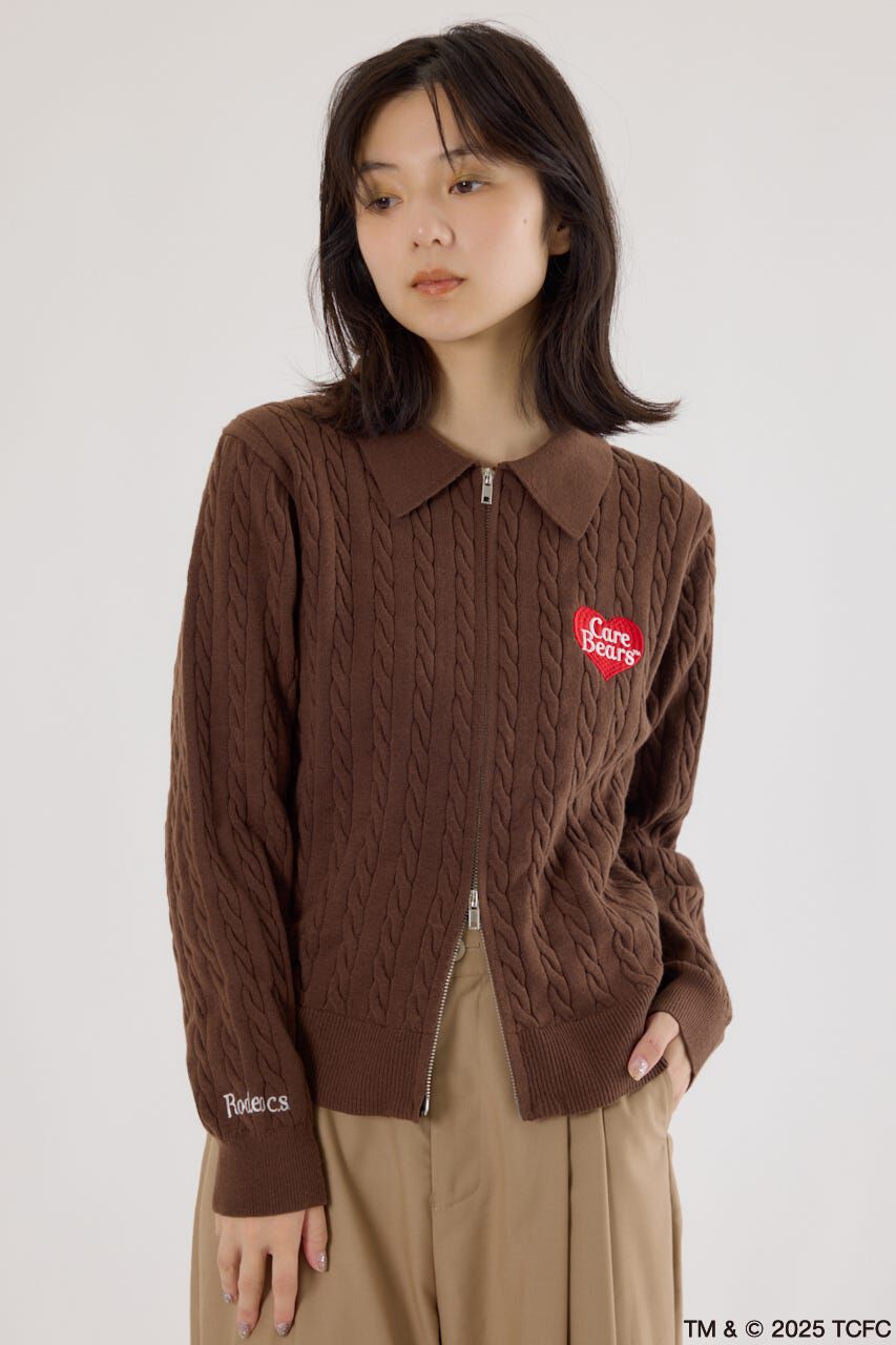 RODEO CROWNS「(Care Bears) モチーフジップカーディガン」|カーディガン|BRN