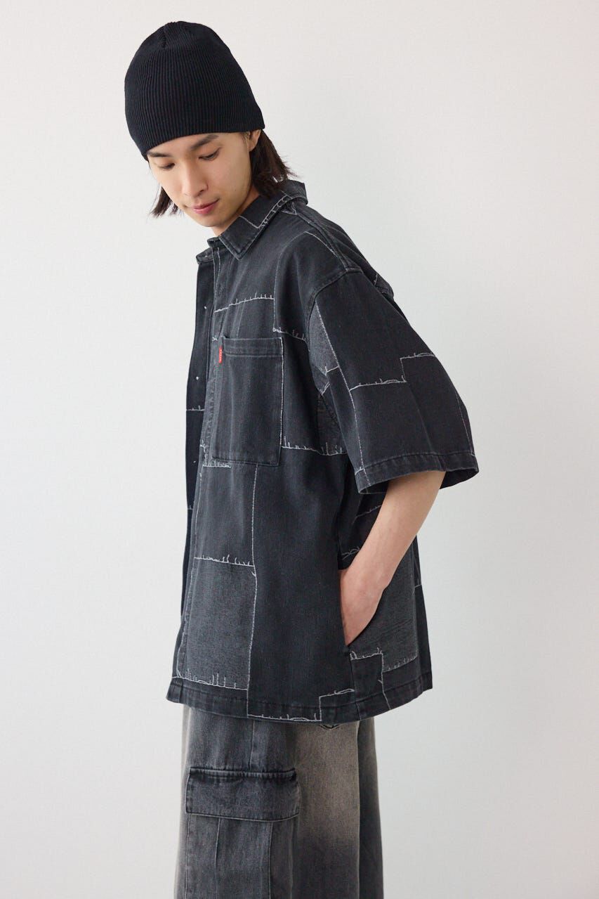 RODEO CROWNS「パッチパターンデニムシャツ」|シャツ・ブラウス|