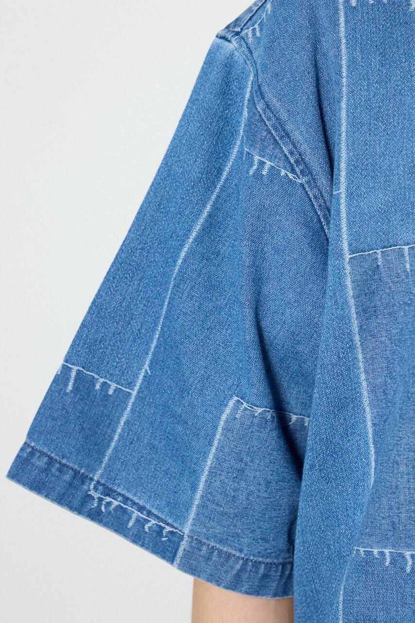 RODEO CROWNS「パッチパターンデニムシャツ」|シャツ・ブラウス|