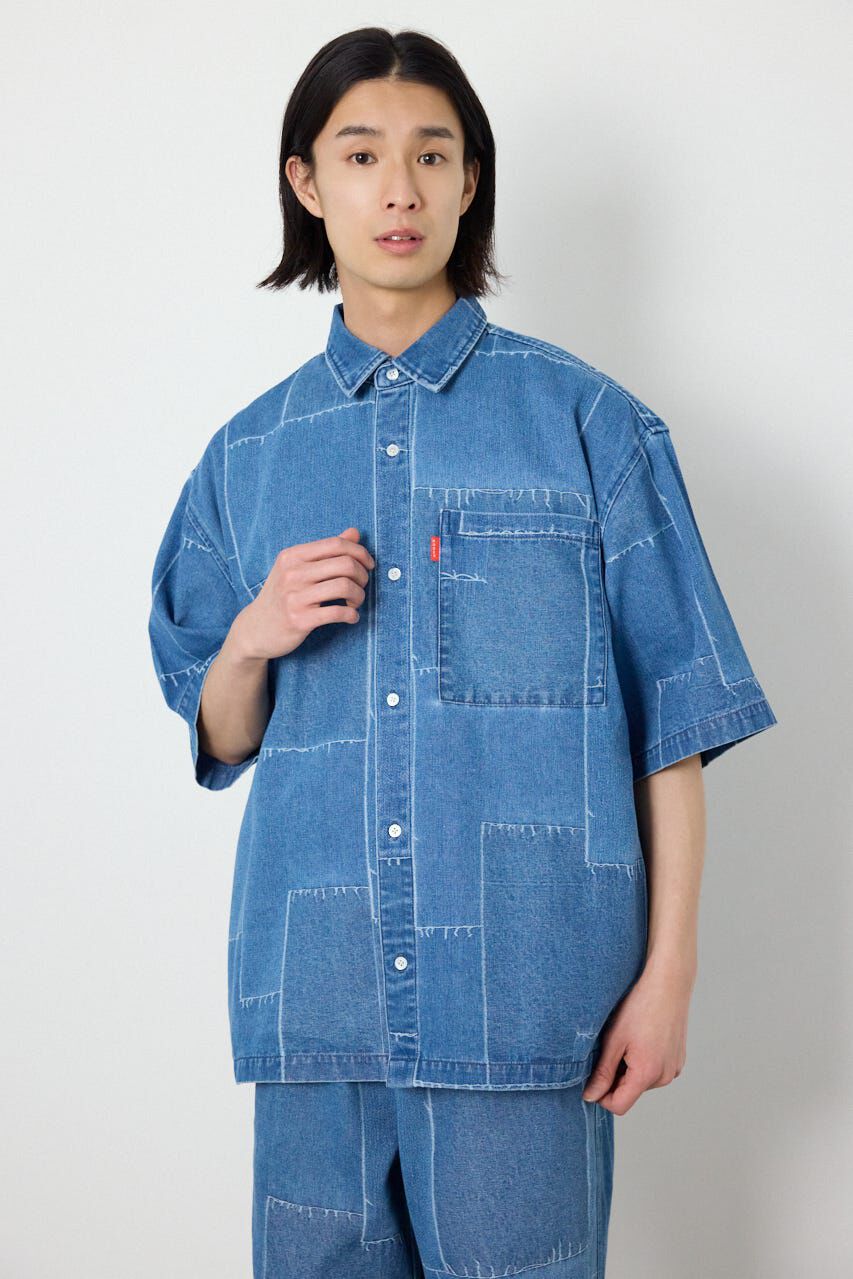 RODEO CROWNS「パッチパターンデニムシャツ」|シャツ・ブラウス|