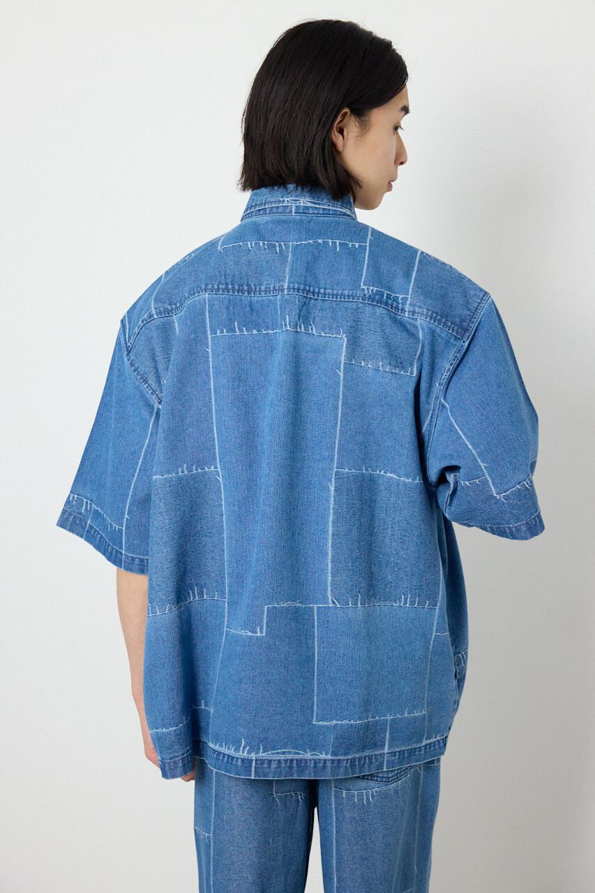 RODEO CROWNS「パッチパターンデニムシャツ」|シャツ・ブラウス|