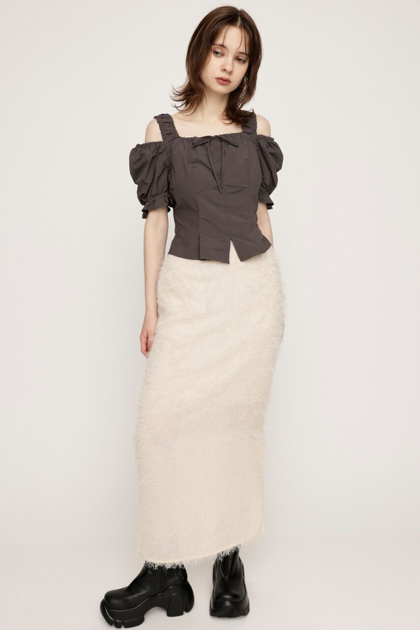SLY「SHAGGY FRINGE I LINE スカート」|スカート|