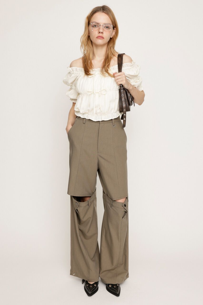SLY「CUT OUT REMAKE STRAIGHT パンツ」|その他|