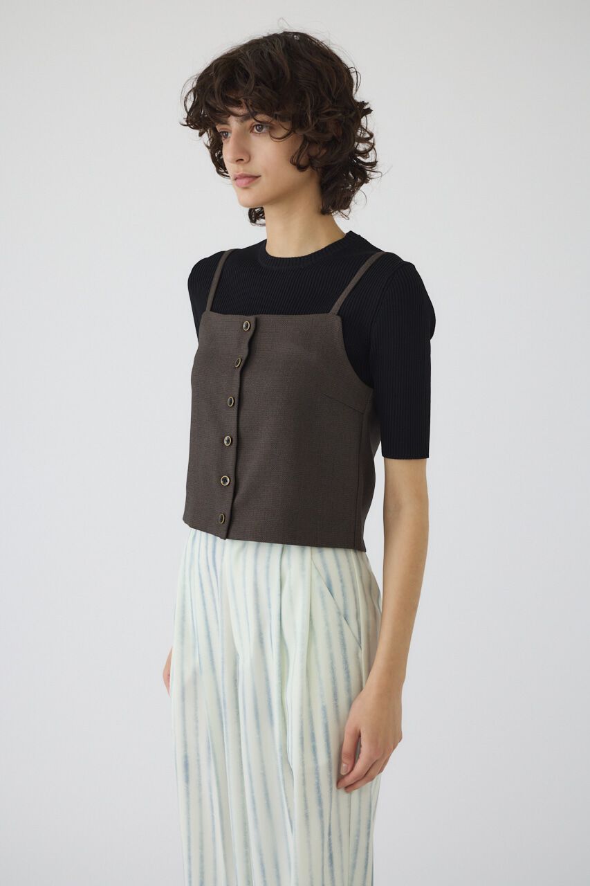 RIM.ARK 「Tweed cami tops」|キャミソール|C.GRY