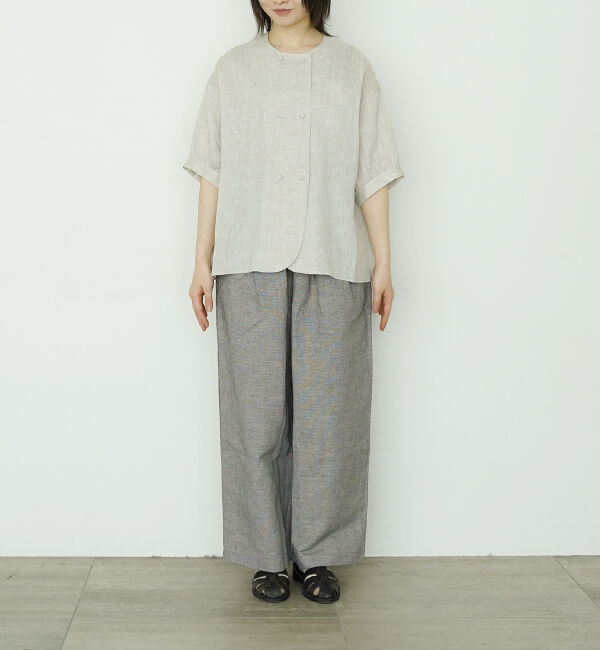 オオカミとフクロウ「オオカミと6つの星の天体観測&ldquo;ブラウス&rdquo;」|シャツ・ブラウス|