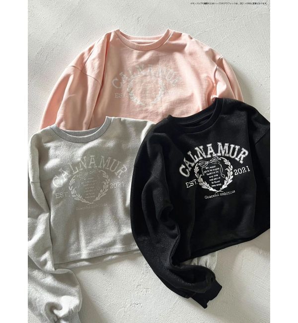 CALNAMUR「RIBBON COLLEGE LOGO SWEAT/リボンカレッジロゴスウェット」|Tシャツ・カットソー|