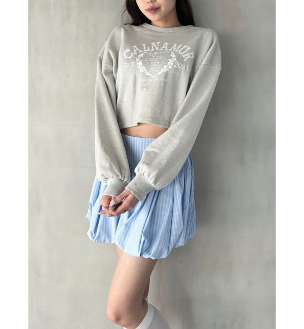 CALNAMUR「RIBBON COLLEGE LOGO SWEAT/リボンカレッジロゴスウェット」|Tシャツ・カットソー|