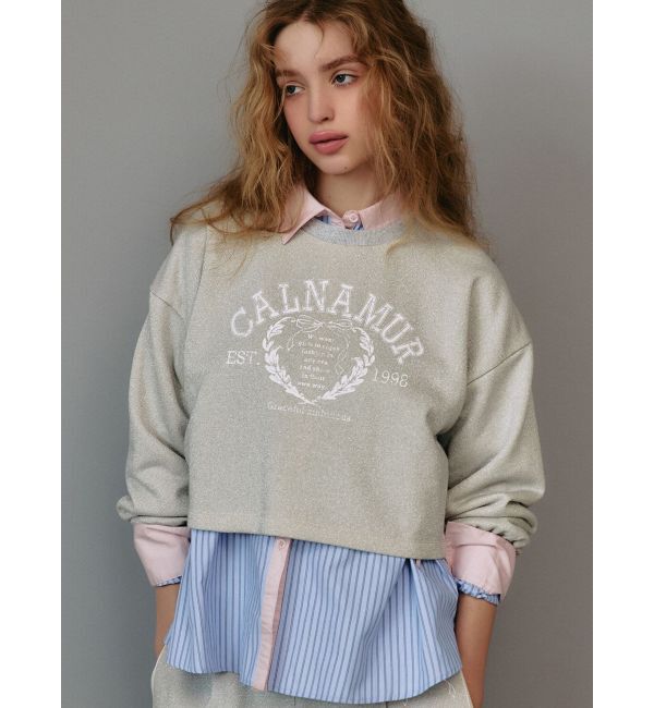 CALNAMUR「RIBBON COLLEGE LOGO SWEAT/リボンカレッジロゴスウェット」|Tシャツ・カットソー|