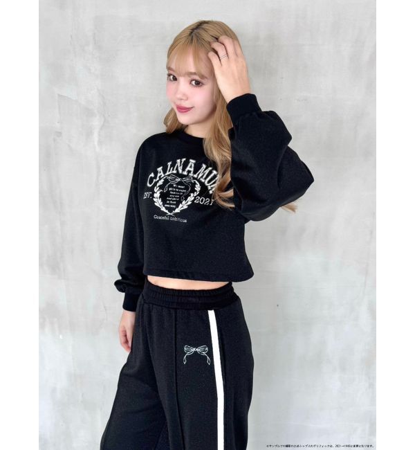 CALNAMUR「RIBBON COLLEGE LOGO SWEAT/リボンカレッジロゴスウェット」|Tシャツ・カットソー|