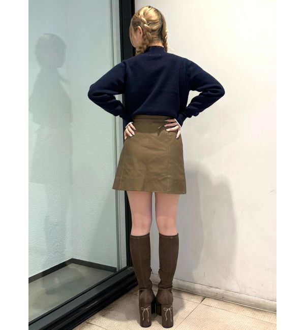 CALNAMUR「トラペゾイドベルトツキミニＳＫ」|スカート|