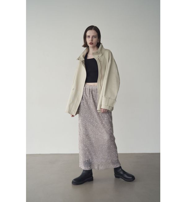 ELENDEEK「SPANGLE PLEATS SK」|スカート|