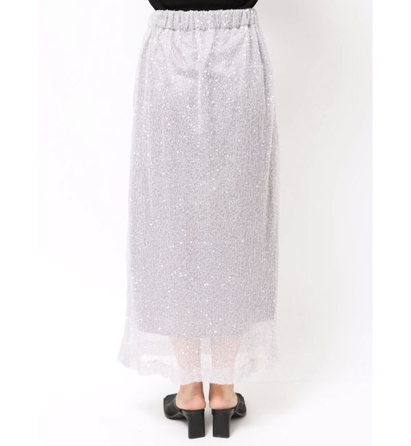 ELENDEEK「SPANGLE PLEATS SK」|スカート|