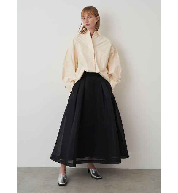 ELENDEEK「MESH BONDING FLARED SK」|スカート|