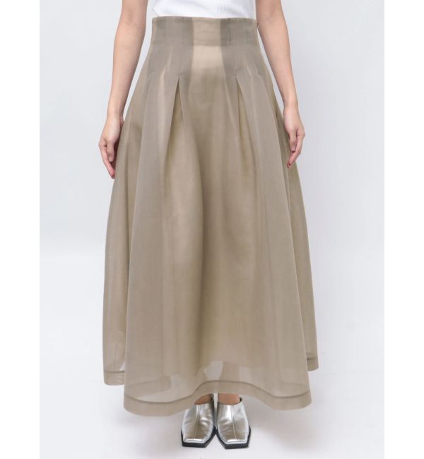 ELENDEEK「MESH BONDING FLARED SK」|スカート|