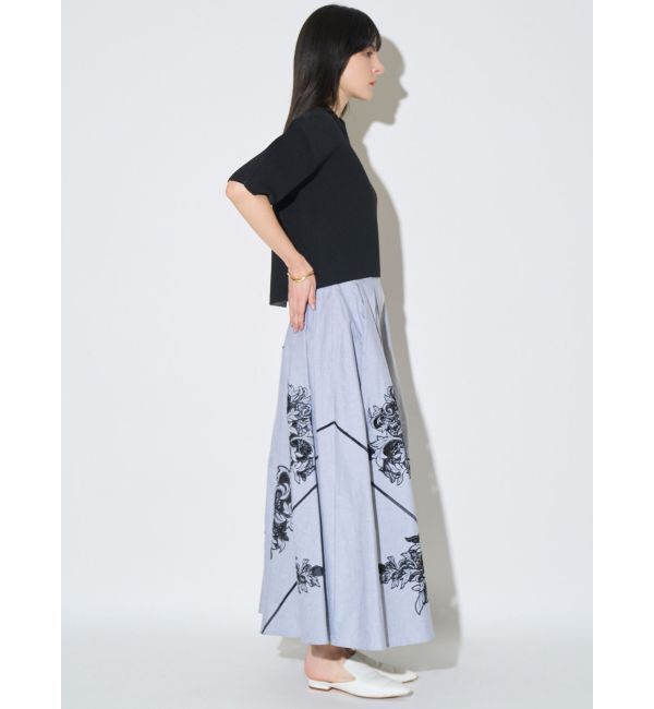 ELENDEEK「EMBROIDERY FLARE SK」|スカート|