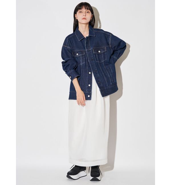 ELENDEEK「MESH BONDING TUCKED SK」|スカート|