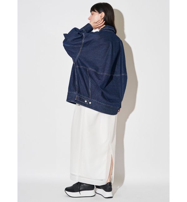 ELENDEEK「MESH BONDING TUCKED SK」|スカート|