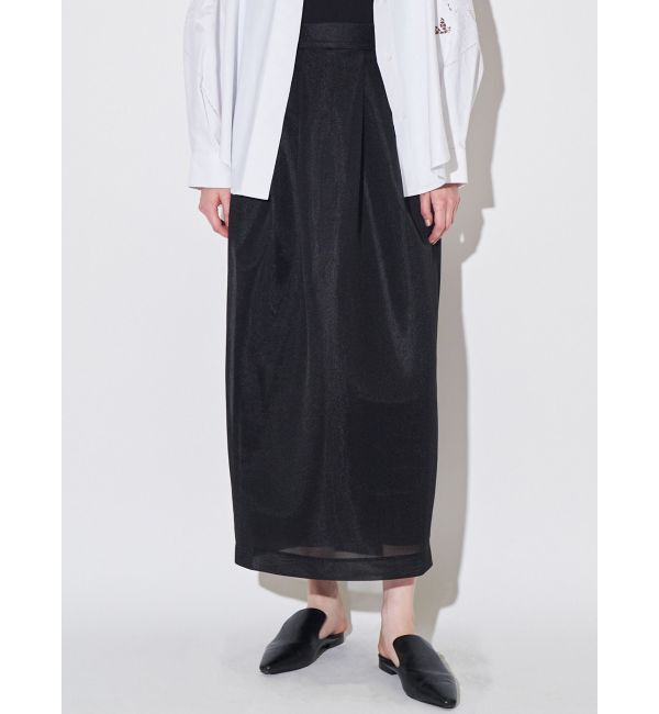 ELENDEEK「MESH BONDING TUCKED SK」|スカート|