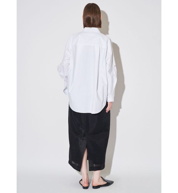 ELENDEEK「MESH BONDING TUCKED SK」|スカート|