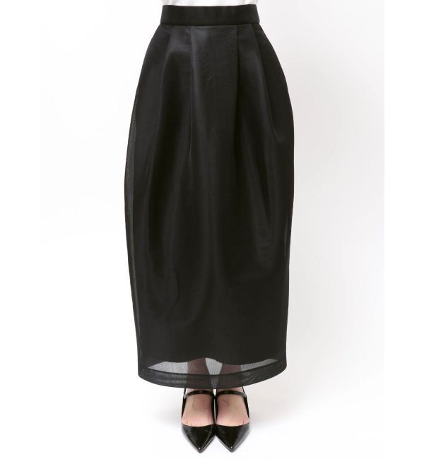 ELENDEEK「MESH BONDING TUCKED SK」|スカート|