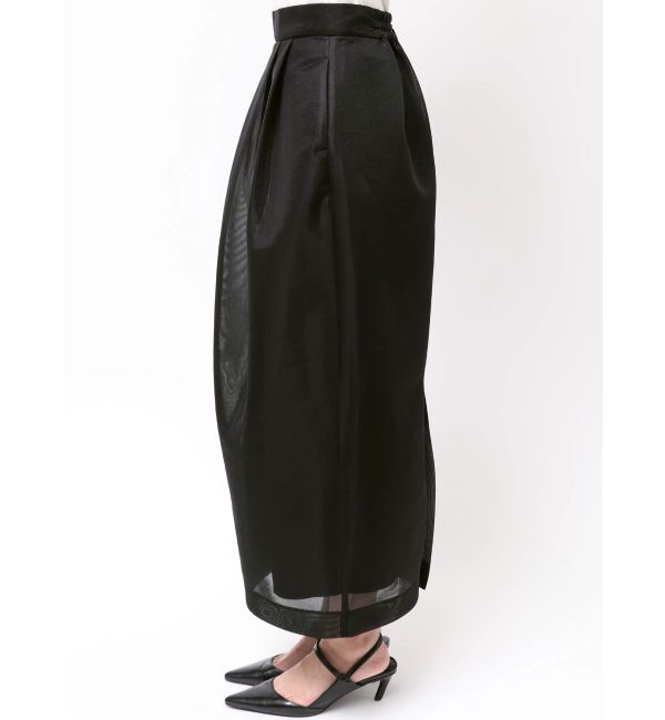 ELENDEEK「MESH BONDING TUCKED SK」|スカート|