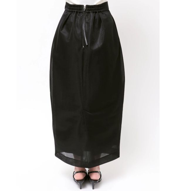 ELENDEEK「MESH BONDING TUCKED SK」|スカート|