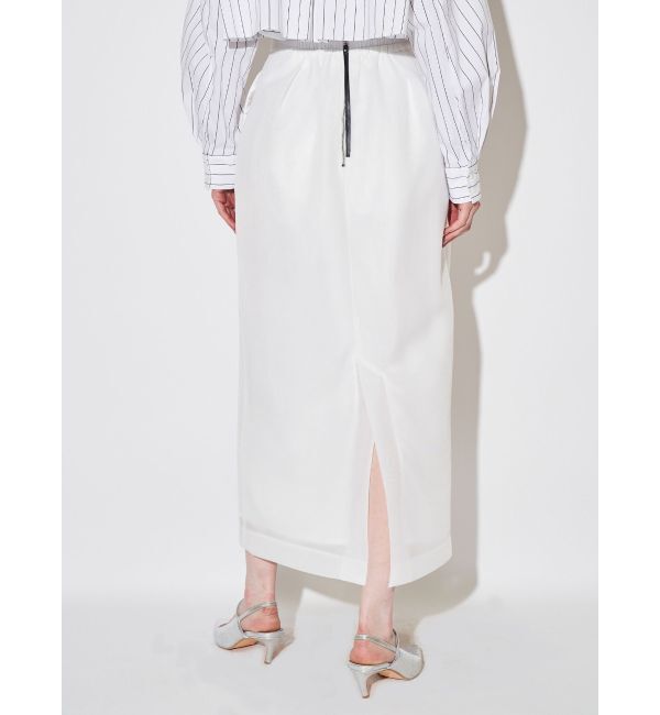 ELENDEEK「MESH BONDING TUCKED SK」|スカート|