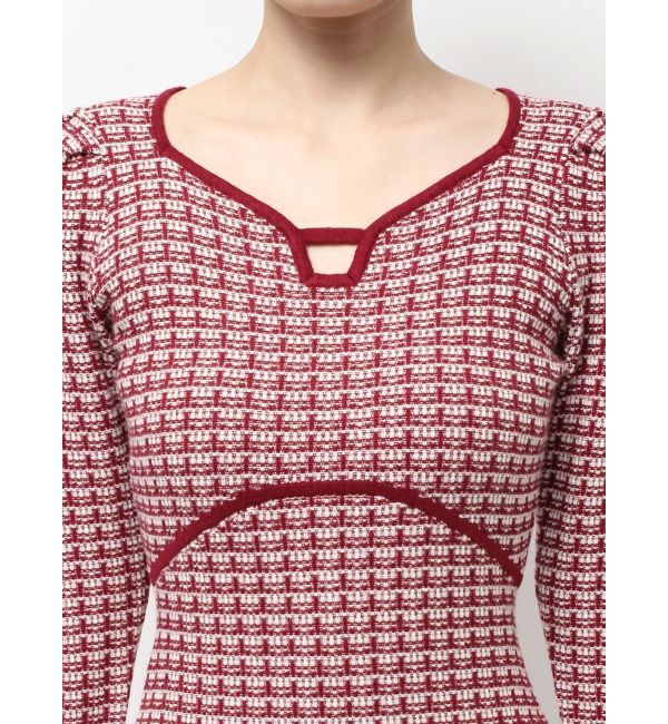 RESEXXY「【WEB限定】バイカラーツイードニットワンピース」|ワンピース|