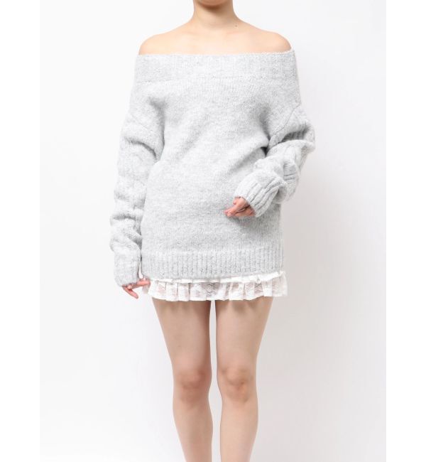 RESEXXY「ケーブルスリーブニットワンピース」|ワンピース|