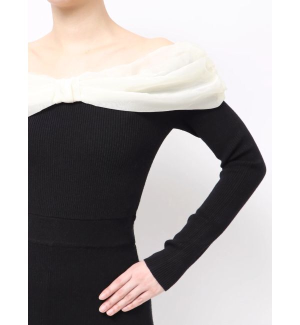 RESEXXY「シアーリボンドッキングマーメイドニットワンピース」|ワンピース|