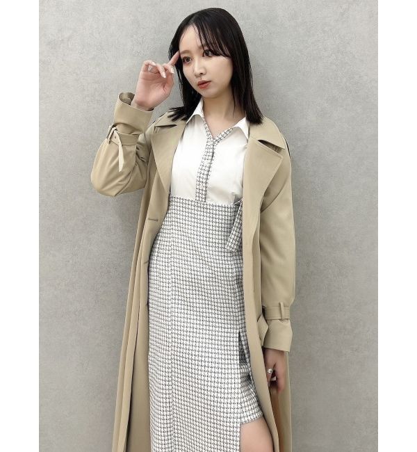 dazzlin「ハイウエストジャンスカドッキングワンピース」|ワンピース|