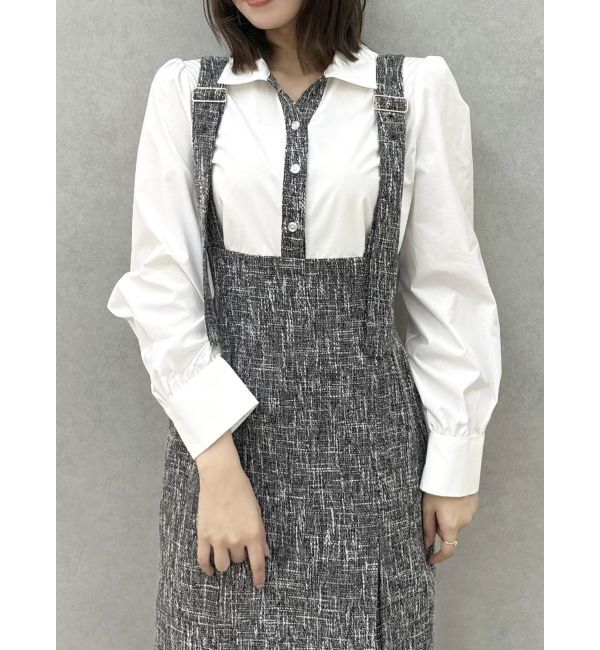 dazzlin「ハイウエストジャンスカドッキングワンピース」|ワンピース|