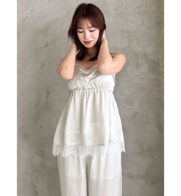 dazzlin「【吉田朱里】シルクカップインキャミソール」|ルームウェア|