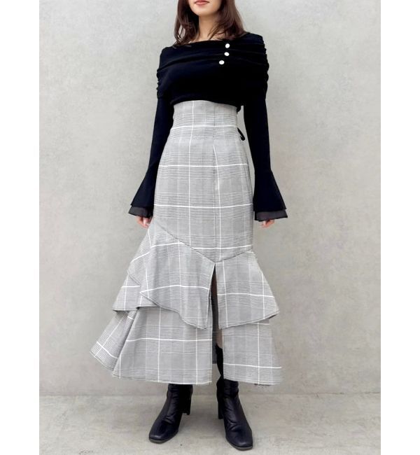 dazzlin「バックレースアップアシメマーメイドスカート」|スカート|