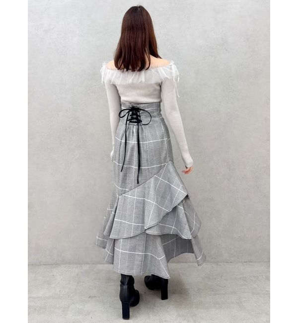 dazzlin「バックレースアップアシメマーメイドスカート」|スカート|