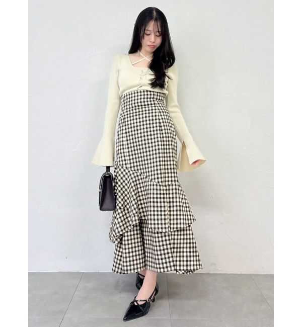 dazzlin「バックレースアップアシメマーメイドスカート」|スカート|