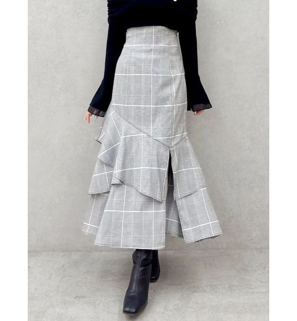 dazzlin「バックレースアップアシメマーメイドスカート」|スカート|ミックス