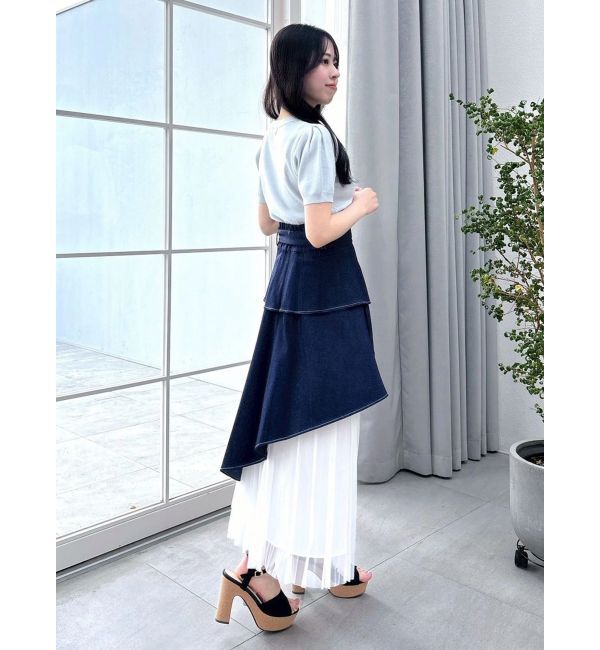 dazzlin「【復刻】アシメティアードプリーツスカート」|スカート|