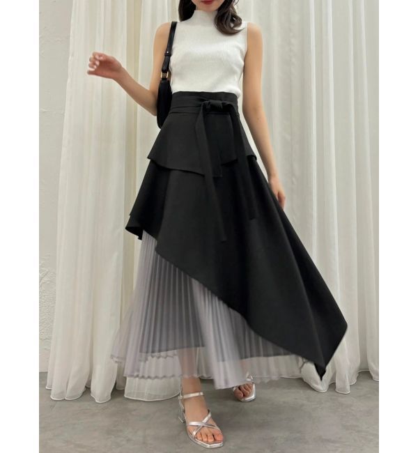 dazzlin「【復刻】アシメティアードプリーツスカート」|スカート|