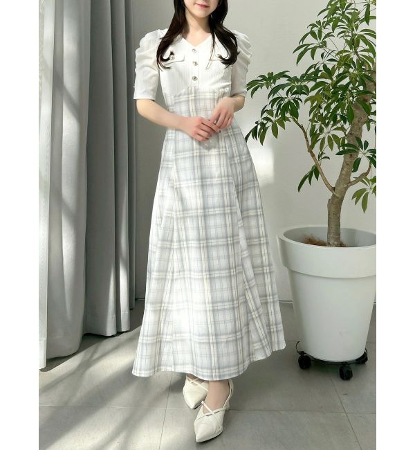 dazzlin「フロントボタンコルセットワンピース」|ワンピース|