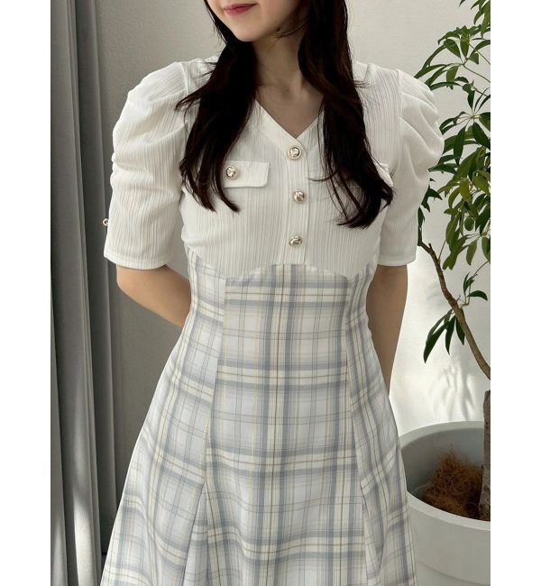 dazzlin「フロントボタンコルセットワンピース」|ワンピース|