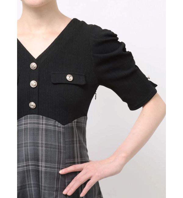 dazzlin「フロントボタンコルセットワンピース」|ワンピース|