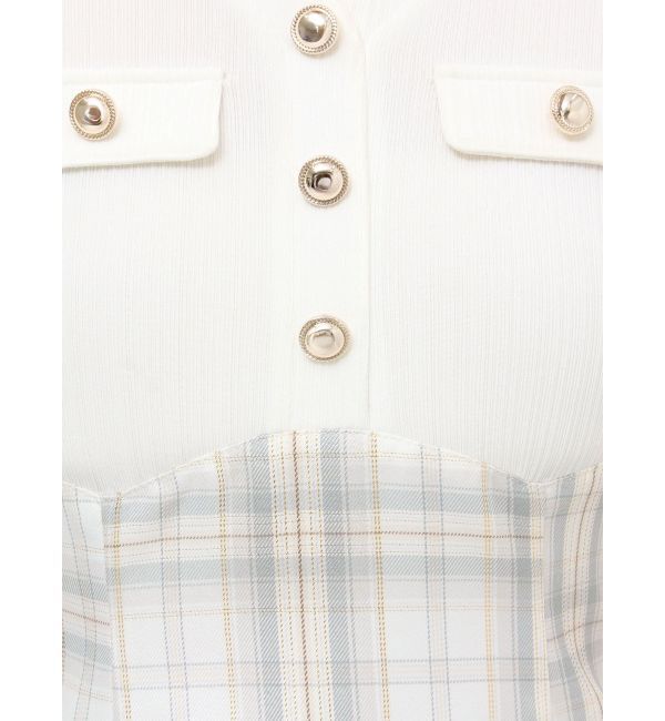 dazzlin「フロントボタンコルセットワンピース」|ワンピース|