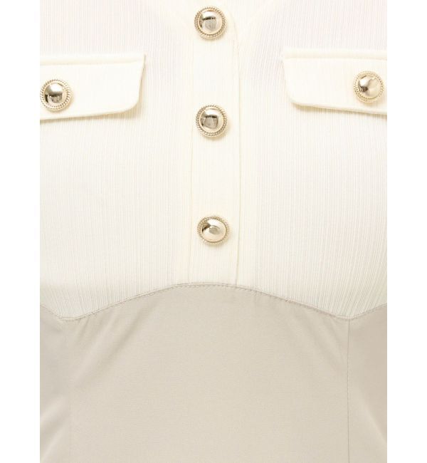 dazzlin「フロントボタンコルセットワンピース」|ワンピース|